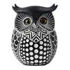 TOMMYFIELD Owl Figurine, Good Luck, Feng Shui, Lucky Charm, Living Room, Desktop, Prosperous Business, Black [Parallel Import]