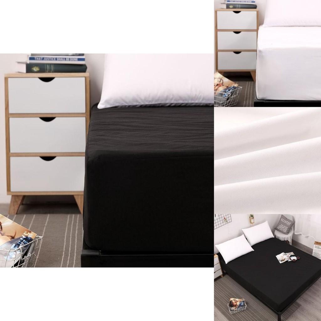 Дышащая Пыленепроницаемая Простыня на Резинке Однотонный Защитник Матраса для Максимального Комфорта