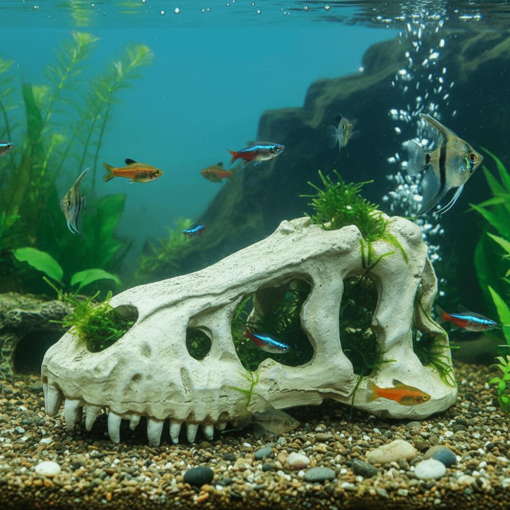 Creative Fish Tank Ornament Lifelike Landscape Decoration Reptile Climbing Shelter Terrarium