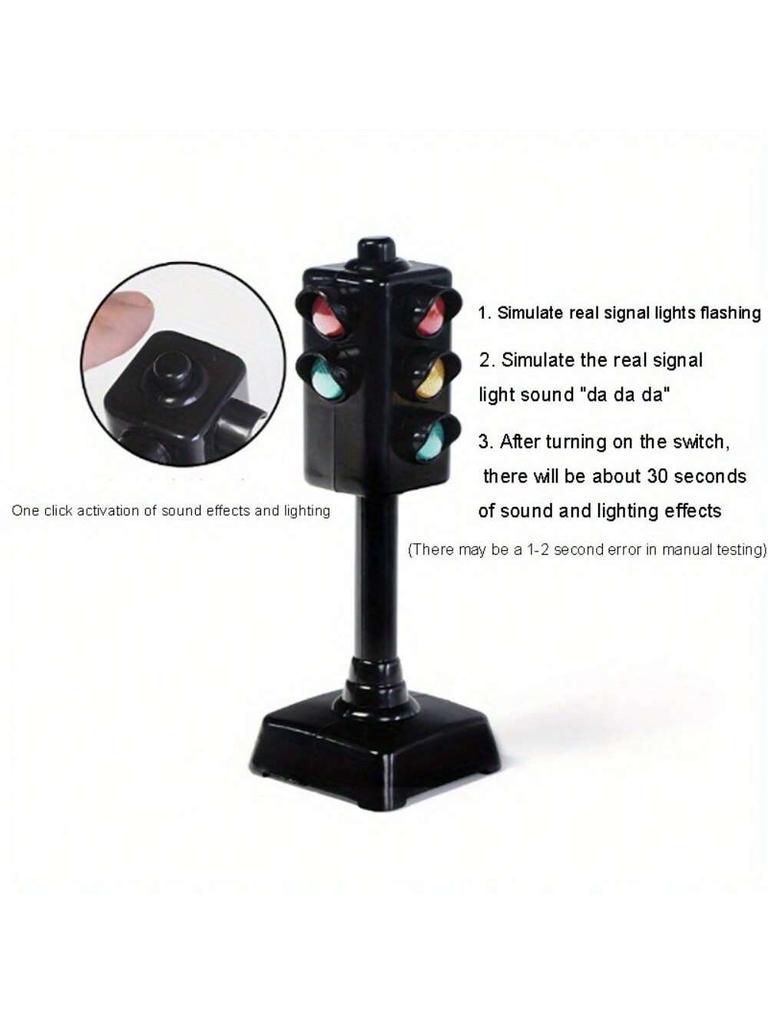 Мини-дорожные знаки, дорожный световой блок, безопасность детей, образование, детская головоломка, светофор, игрушка, детский подарок