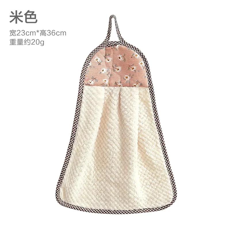 Коралловое бархатное полотенце для рук, впитывающее полотенце, утолщенное кухонное полотенце, тряпка для уборки, полотенца для мытья посуды, бытовая химия