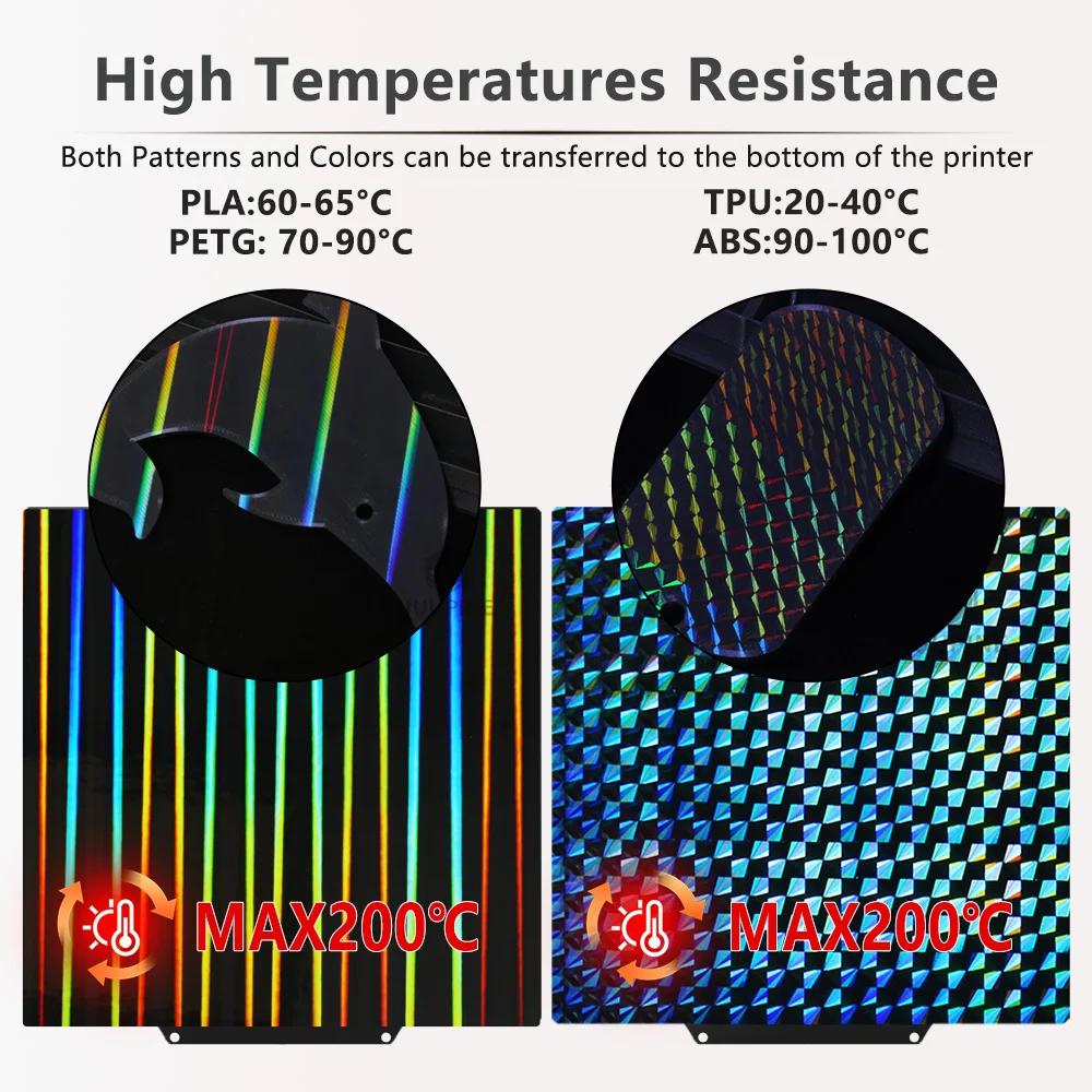 For Elegoo Neptune 4 Plus/3 Plus For QIDI X Max 3 PEI Build Plate 330x330 Removable Print Plate Heat Bed 3d Printer Accessories