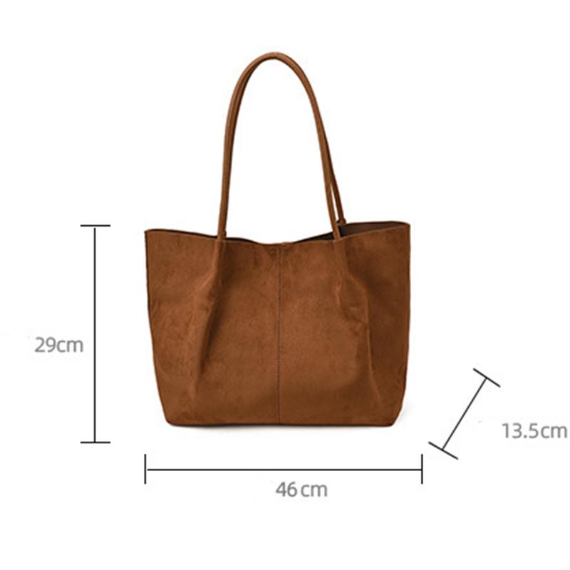 Новая осенне-зимняя ретро-замшевая сумка через плечо, модная и повседневная женская сумка для ежедневных поездок на работу с маленькой сумкой