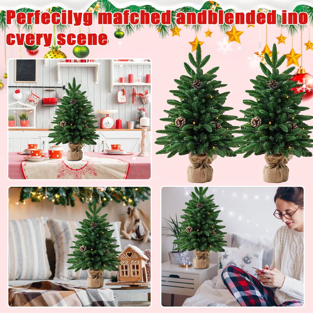 Artificial Christmas Tree Desktop Small Tree Pe Christmas Decoration Christmas Tree Ornaments Small Christmas Tree