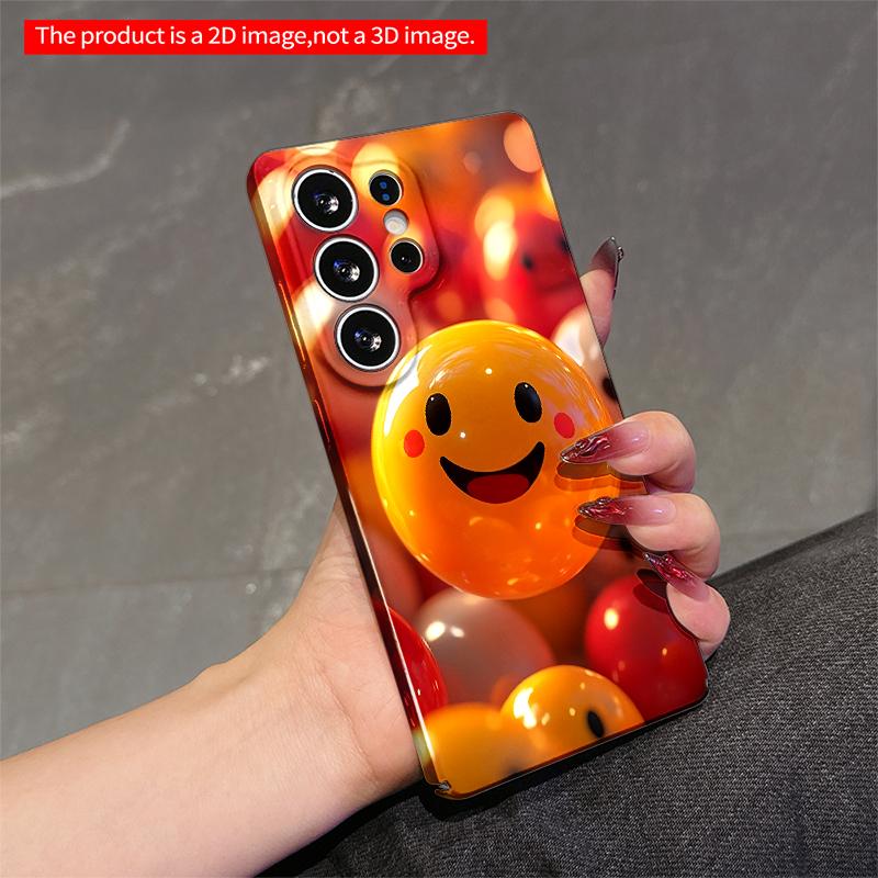 2DFlat Samsung phone case Smiley Face Balloons Phone Case Applicable to Galaxy S22 S23 S24 S25ULTRA S26 A12 A13 A14 A15 A16