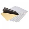 Blank Metal Cards, Polished 201 Stainless Steel Sheets, 66mm X 45mm X 0.4mm, Gold Tone, 15-Pack