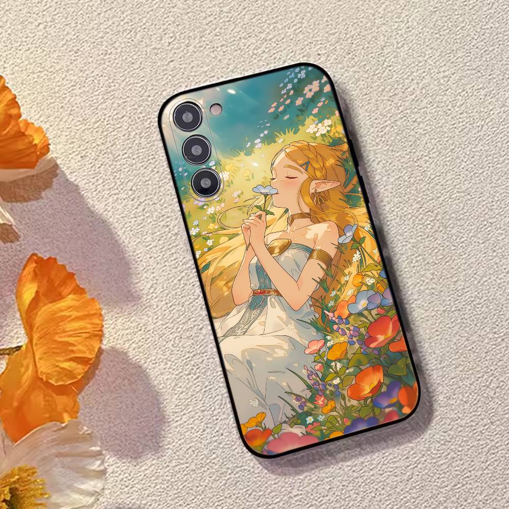 Чехол для телефона Игра The Legend of Z-Zelda Princess для Samsung Galaxy A73,A72,A71,A70,A53,A52,A51, Мягкий силиконовый черный чехол