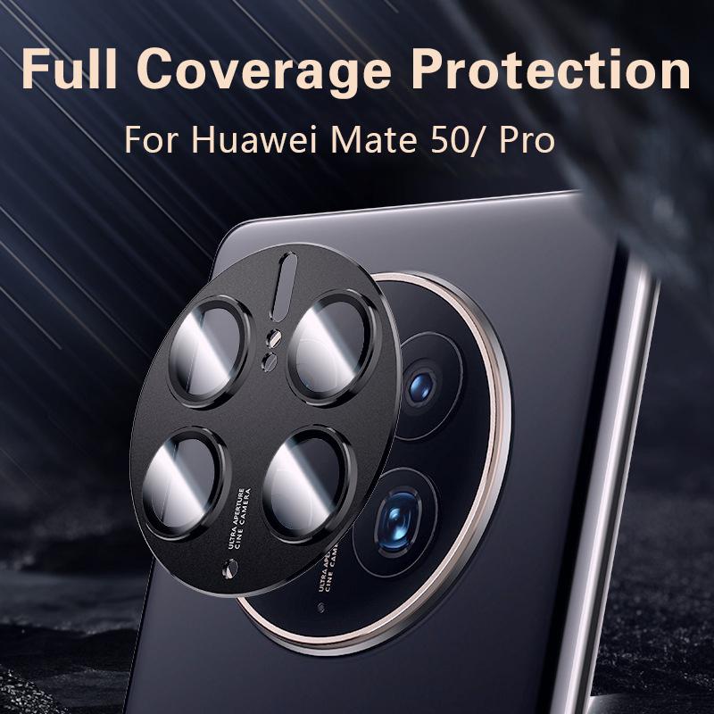 Camera Lens Full Metal Protector Glass For Huawei Mate 50 Mate50 Pro 50Pro / 50E Phone Anti-scratch Protective Film Accessories