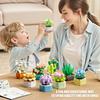 832PCS Succulent Plant Potted Building Block Flower Model Puzzle Toys Sets Desk Decor New Year Christmas Birthday Gifts