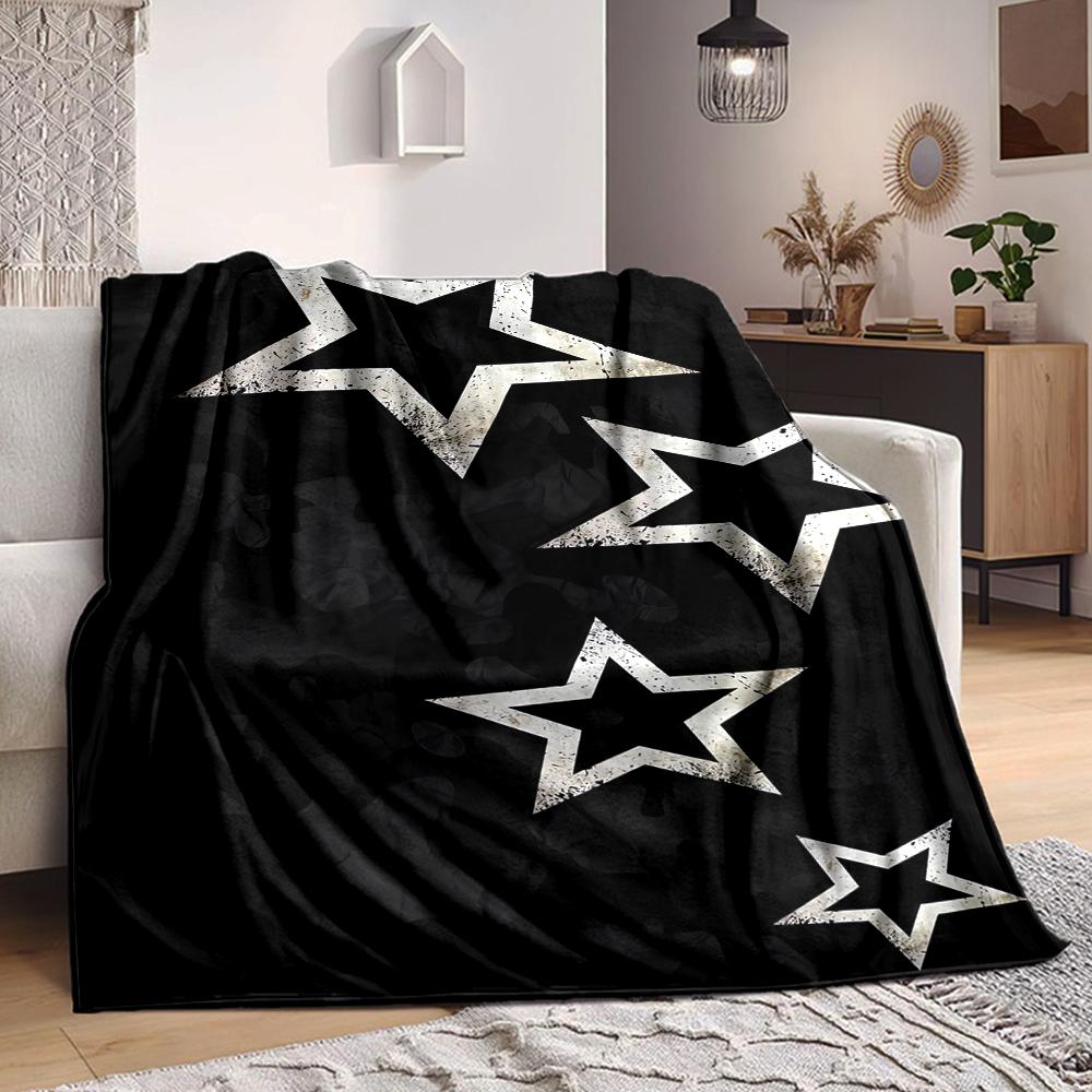 1Pc Starry Night Sky Blanket Soft And Comfortable Casual Warm Camping Travel Christmas Halloween Xmas Gift M928322