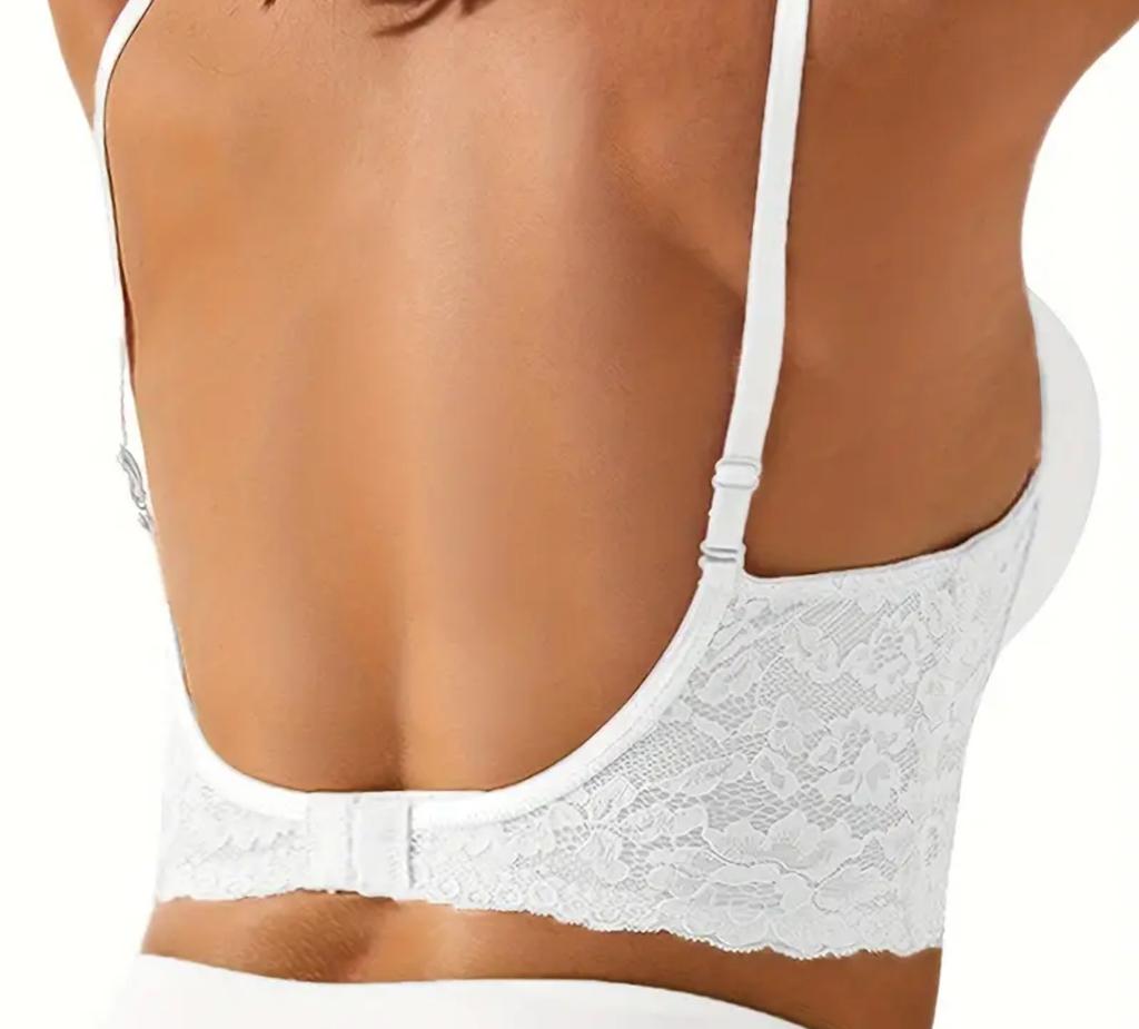 Бюстгальтер с открытой спиной, невидимый бюстгальтер без косточек, кружевные свадебные бюстгальтеры, нижнее белье с низкой спинкой, бюстгальтер с эффектом пуш-ап, женское бесшовное нижнее белье, сексуальный корсет BH