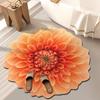 3D Цветочный Плюшевый Напольный Коврик Моющийся Нескользящий Ковер Абсорбирующий Быстросохнущий Ковер для Украшения Гостиной Спальни Ванной Комнаты Кухни