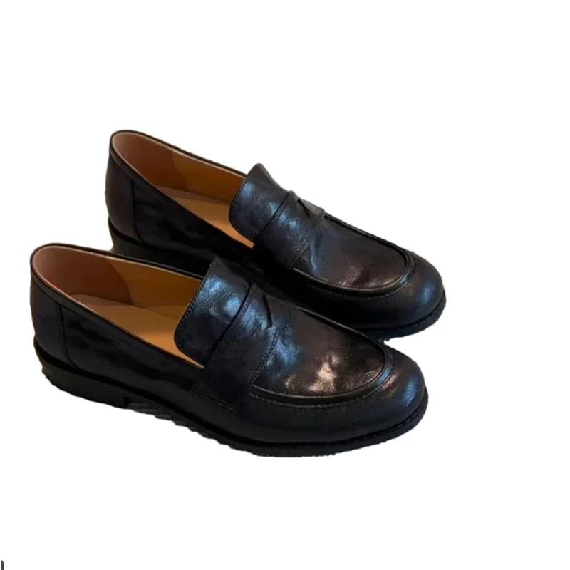 Женские кожаные мокасины, туфли на плоской подошве, повседневные кроссовки, женские, тренд 2024 года, новые туфли для ходьбы, модные, осенние, уютные, Mujer De Zapatos