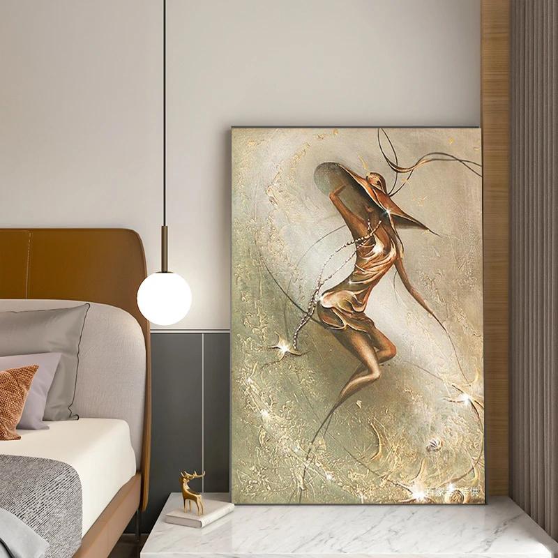 Золотые винтажные постеры и принты о красоте, скандинавская любовь, романтическая пара, художественная картина на холсте, настенная живопись для гостиной, украшение без рамки