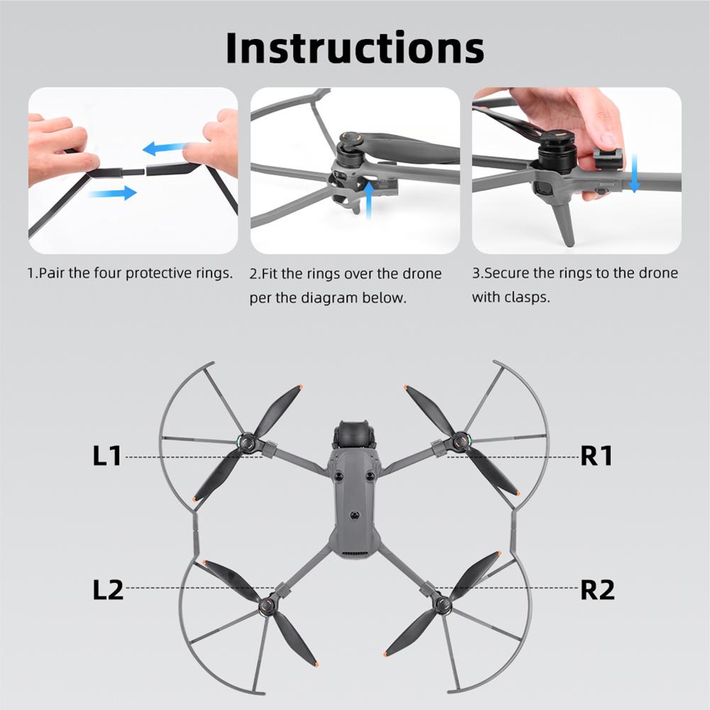4 PCs Propeller Guard Anti-Collision Propeller Blade Protective Cover for DJI Mavic 4 Pro Drone Accessories