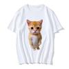 Funny Cat 3D Print Women Casual Oversized T-Shirt Women Men Harajuku T Shirts Girl Boy Casual Fashion Clothes