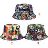 Женская Мужская Панама Ведро Шляпа для Спорта на Открытом Воздухе Принт Животных и Букв Рыбацкая Шапка Солнцезащитные Кепки