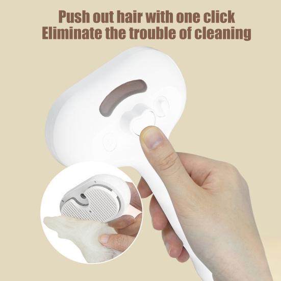 Паровая щетка для домашних животных, самоочищающаяся расческа для ухода за домашними животными с распылителем воды, перезаряжаемая паровая массажная щетка для удаления шерсти с кошек и собак