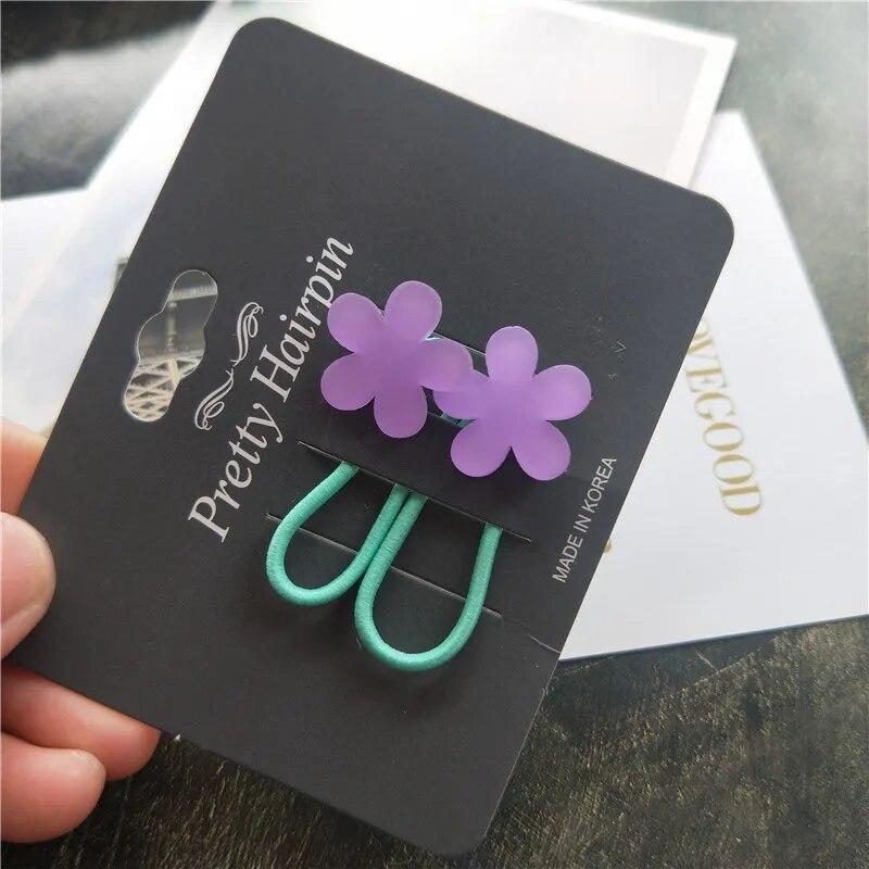 2 шт. эластичные ленты для волос для маленьких девочек, яркие цвета, кольцо для волос, веревка для волос, детские головные уборы, детские аксессуары для малышей