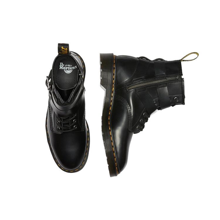 Dr. Martens Cristofor Leather Harness Lace Up Boots 'Black' Unisex 27485001