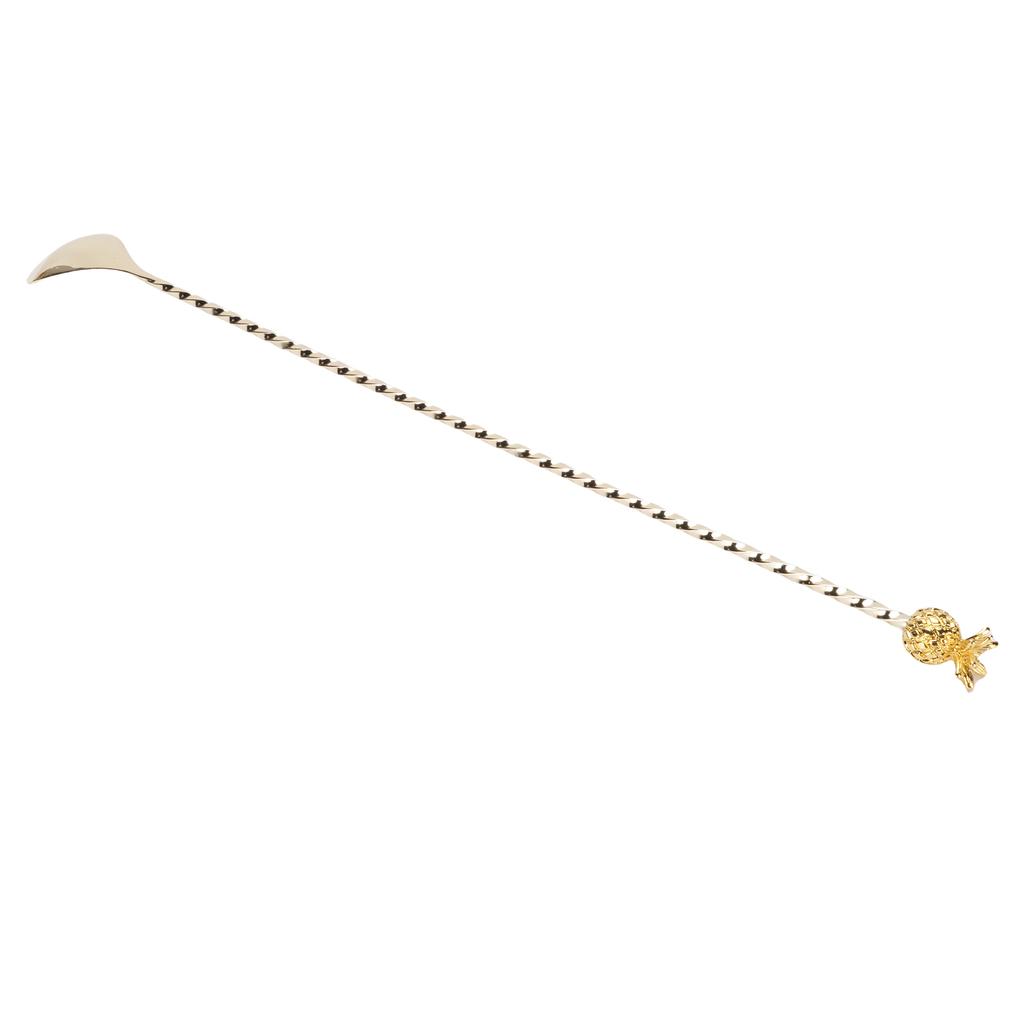 Bar Spoon Stainless Steel Cocktail Stirrer Mixing Spoon Comfortable Grip Cocktail Shaker Spoon for Party Home Gold