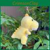 Fun And Adorable Dinosaur Plush Keychain Cute Cartoon Doll Perfect For Bags And Accessories