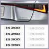 3D хромированный глянцевый черный ABS буквы IS200 IS250 IS300 IS350 IS300h IS200t гибридная эмблема для Lexus багажник автомобиля логотип значок наклейка
