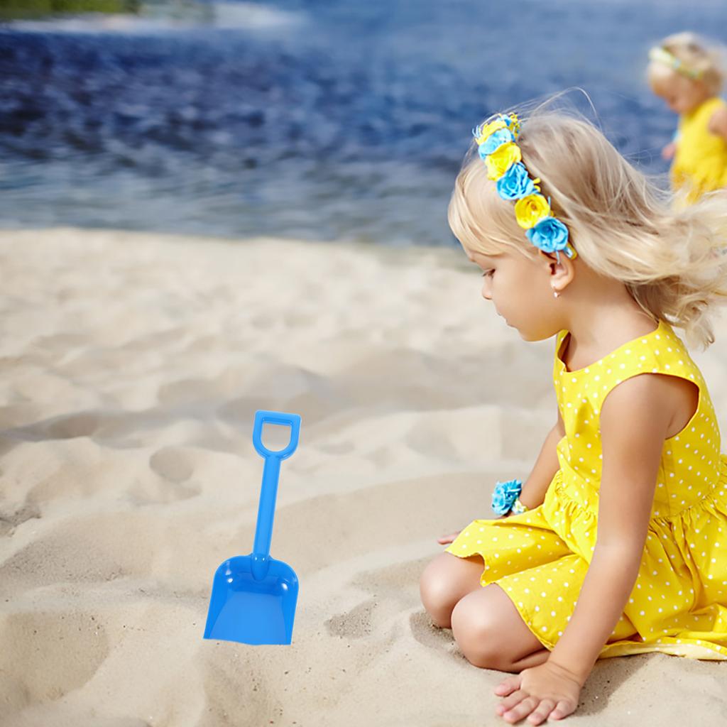 Sand Beach Toys Kids Plastic Digging Set Spade Sandbox Scoop Outdoor Summer Play Dig Bucket Snow Shovels Toys(Random Color)