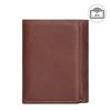 Jiamida Men's RFID-Blocking Retro Genuine Leather Tri-Fold Wallet with Multi-Card Slots and Coin Pocket