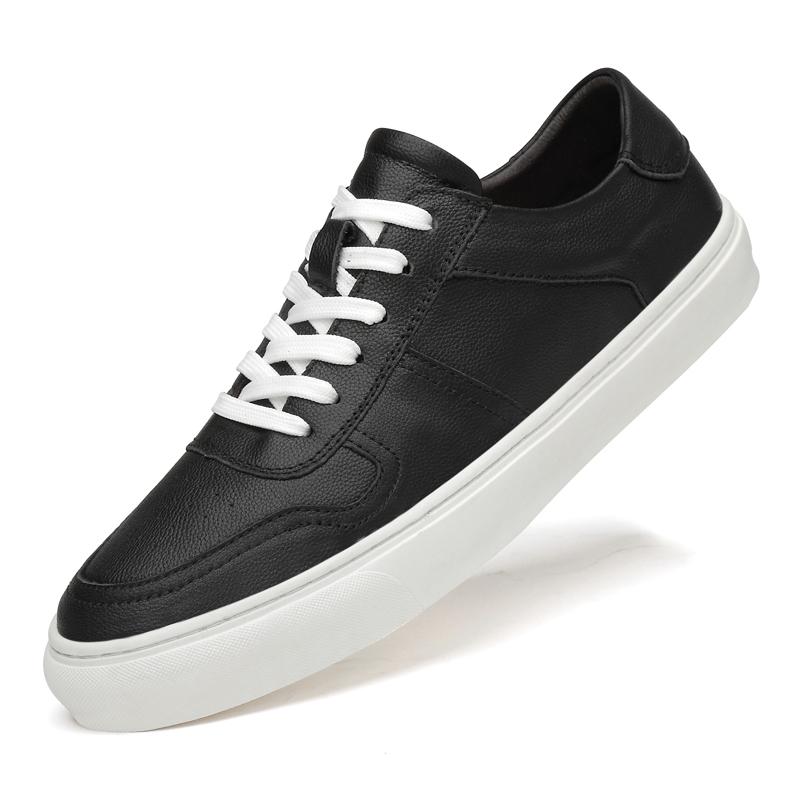 Мужская удобная обувь для ходьбы, универсальные винтажные мужские кроссовки, дышащая мужская повседневная обувь из натуральной кожи для скейтбординга, мужские