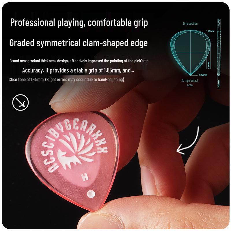 GEARXXX Nine-Tailed Fox Non-Slip Speed Pick for Folk/Electric Guitar & Bass.