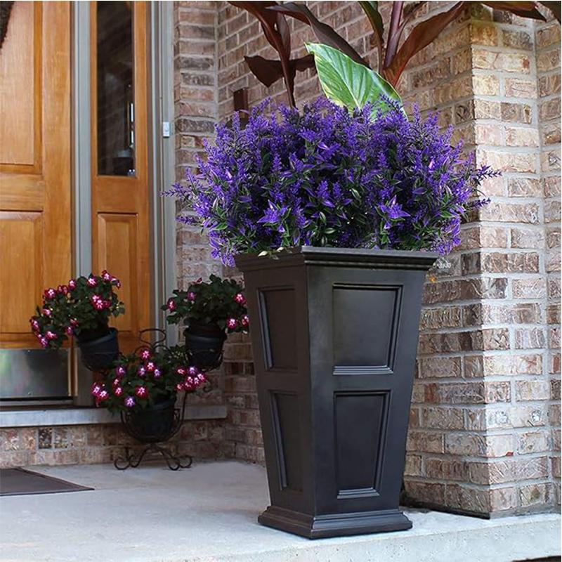 8 пучков 35 см искусственных цветов лаванды, искусственное растение, уличная декорация, свадебная настольная цветочная композиция, сделай сам, зеленое искусственное растение