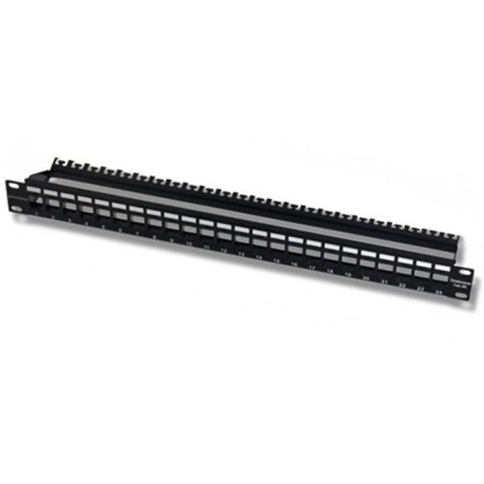 Panneau Modulaire - INTELLINET - I-PP KS-24 DLX - 1U - 24 Ports - Noir