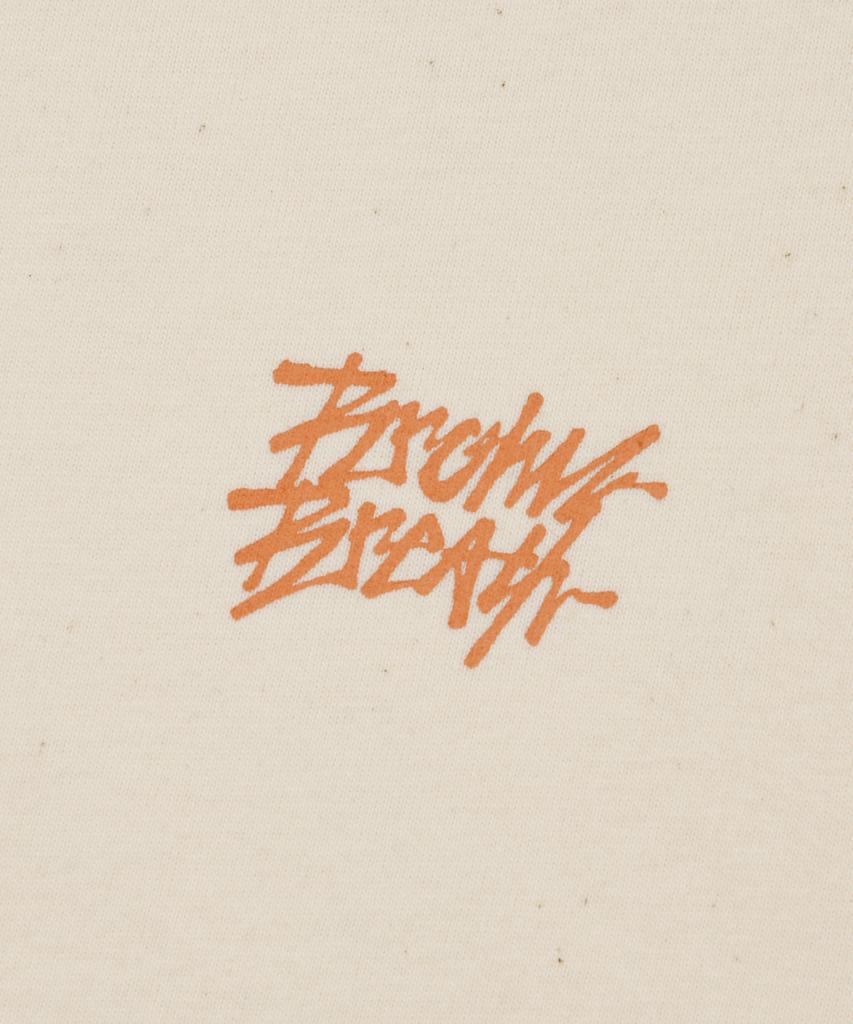BROWNBREATH Футболка с принтом Tropical Crush - Овсяный