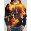 Толстовка Fire Head осень-зима с 3D-принтом для мужчин, толстовка с капюшоном на Хэллоуин, рождественский узор, модная спортивная одежда, пуловеры с длинными рукавами