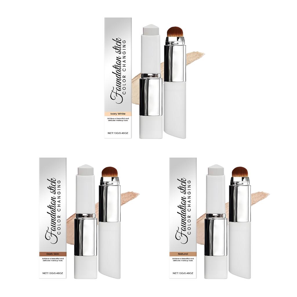 Color-Adapting Foundation Stick – Moisturizing & Matte Coverage, Non-Cakey 2-in-1 Concealer & Foundation less