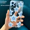 Floral & Strawberries Pattern Transparent Phone Case For iPhone 16 16e 14 13 15 Pro Max 11 12 Pro Mini 7 8 Plus Soft TPU Cover