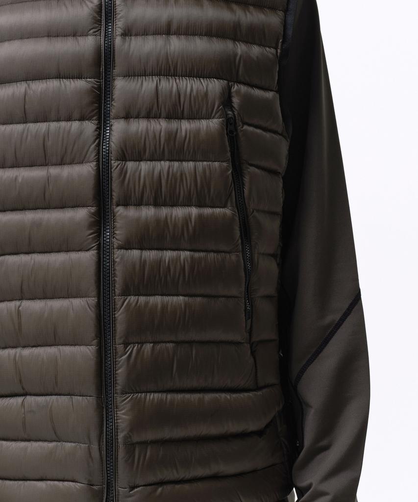Musinsa Standard [City Leisure] Sheer Ripstop High-Neck Light Down Vest [Brown]
