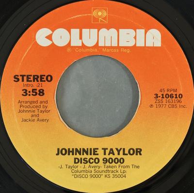 7-дюймовая пластинка JOHNNIE TAYLOR Disco 9000 Right Now 310610 Columbia 1977 США SoulFunk Б/у