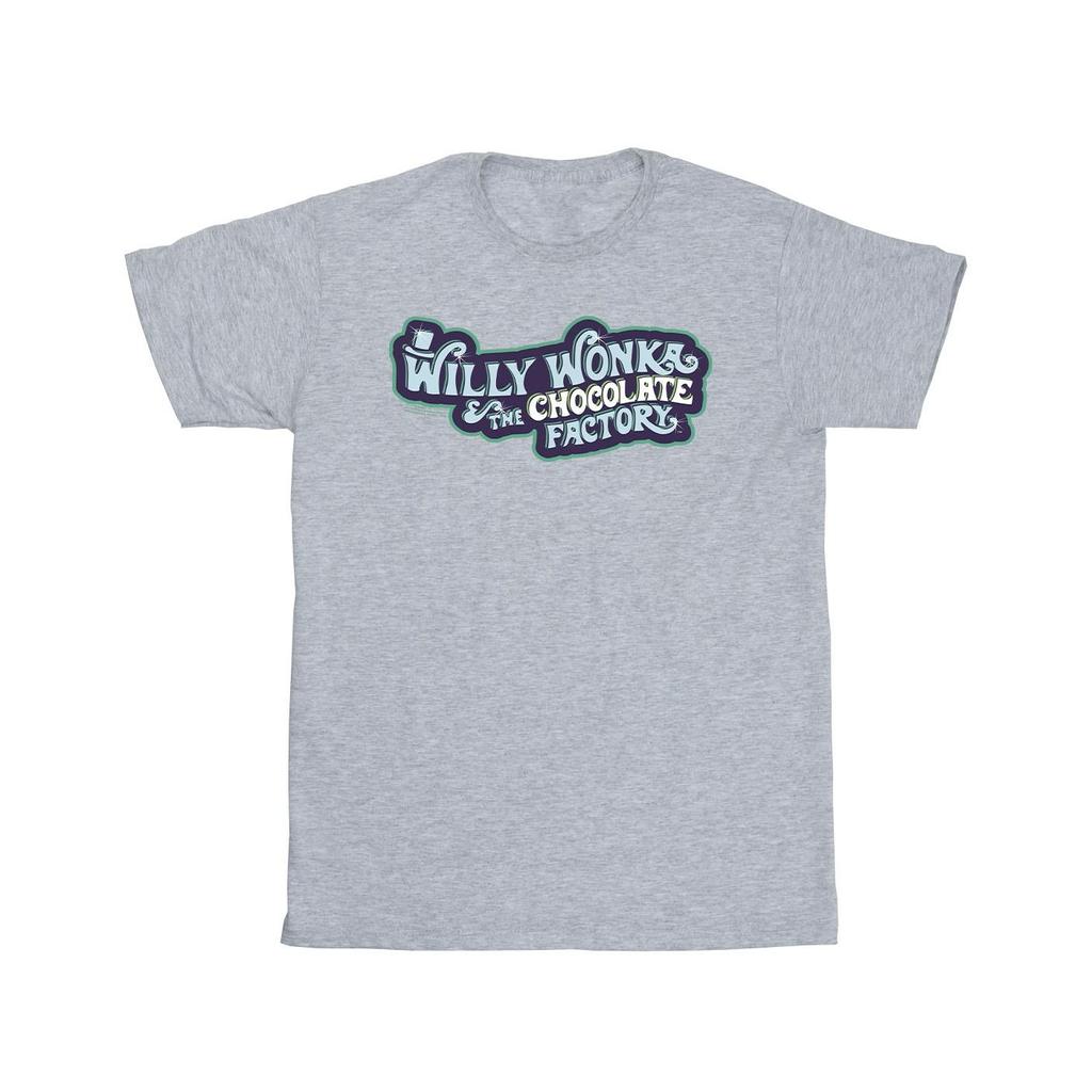 Willy Wonka Mens Chocolate Factory Logo T-Shirt