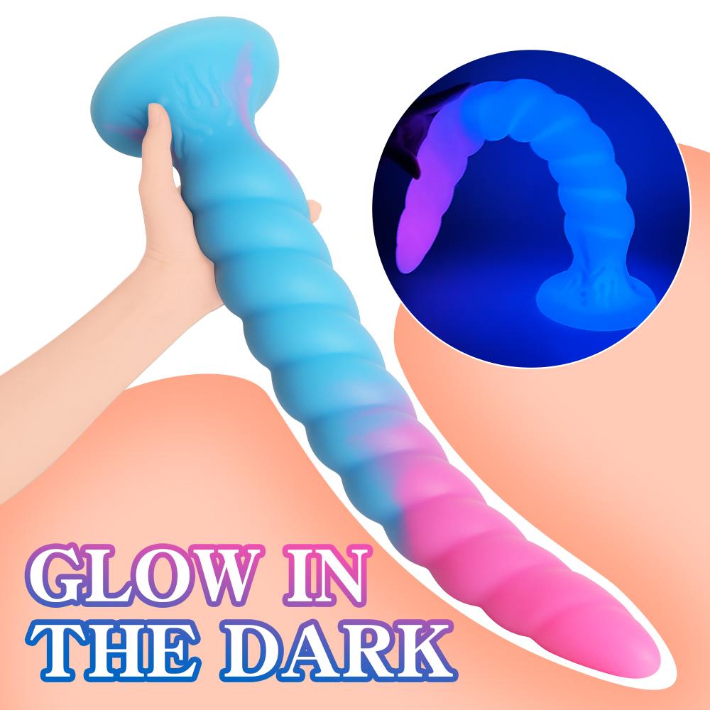 Супер длинная светящаяся анальная пробка анальный расширитель FairyKiss женская игрушка анальные секс-игрушки для взрослых красочные унисекс S/M/L/XL