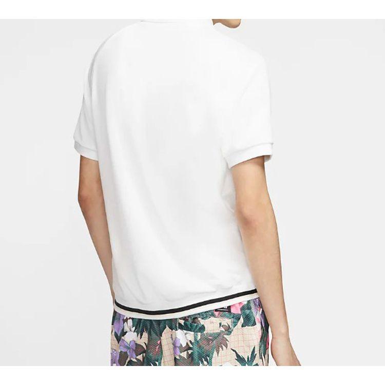 Nike Рубашка поло с короткими рукавами для скейтбординга, мужские топы, белые, CI7190-100