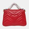 [Pre-Owned] GG Marmont Gold Logo Quilted Leather Messenger Bag Chain Shoulder Crossbody Mini Bag - Very Good #1PN91AT
