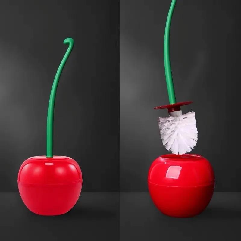 Держатель для туалетной щетки Red-Apple, аксессуары для ванной комнаты, креативный держатель для туалетной щетки в форме вишни