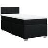 Maison Exclusive - Sommier à lattes de lit et matelas Noir 80x200 cm Tissu