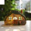 Miniature Lamp Multi-use Fashion House Shape Party Home Resin Garden Handmade Decoration Miniature Light