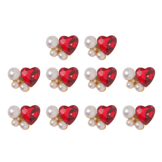 10 шт. трехмерные роскошные изысканные блестящие украшения для ногтей «сделай сам» из искусственного жемчуга дизайн ногтей Nail-Beauty Nail Art