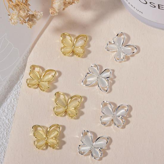 10шт ногтей красивые кристаллы сплава ювелирные изделия искусственные подвески полые художественные аксессуары для