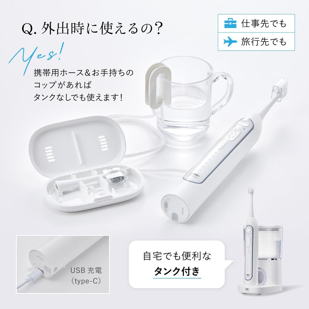 Официальная электрическая зубная щетка WAVEWAVE Wave Wave с функцией очистки полости рта и функцией ирригатора, гидравлическое удаление межзубного зубного камня 2