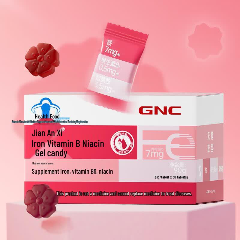 GNC Железо, Витамин B6 и Ниацин Мягкие Желейные Капсулы